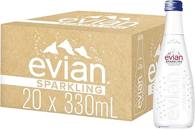 Natural sparkling water Evian 330 ml, box of 20, naturally filtered drinking water, made from nature.. DIAYTAR NIGERIA: Your one-stop e-commerce destination with affordable prices and nationwide delivery in 5-8 days.