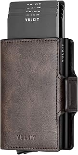 Leather credit card holder with RFID blocking for double men.. Experience DIAYTAR NIGERIA, where extensive product variety meets pocket-friendly prices and reliable delivery.