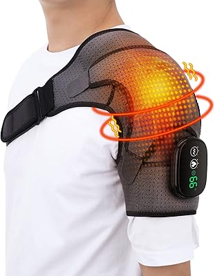 Heating shoulder with vibration, wireless shoulder heating cushion, heated massage orthosis for left right shoulder, 3 Vibration and temperature settings, LED display.. Shop with purpose at DIAYTAR NIGERIA and receive products at unbeatable prices within the week.