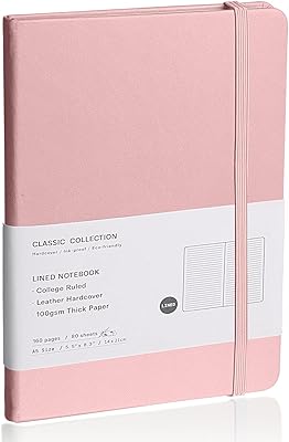 Lined notes notebook, (pink), 160 pages, average 5.7 inch x 8 inch - thick paper 100 g/m2, rigid cover.. Everything you need is on DIAYTAR Nigeria — just a click away.