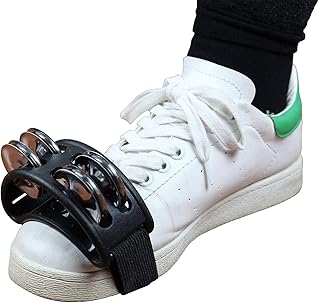 Percussion YMC FJS2S-BK for foot tambourine with steel jingars, black.. DIAYTAR NIGERIA delivers on our promise of variety, affordability, and prompt nationwide service.