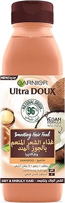 Garnier Ultra soft smoothing coconut smoothing shampoo for dry and frizzy hair, 350 ml.. DIAYTAR NIGERIA makes online shopping accessible to all with budget-friendly prices and reliable delivery.