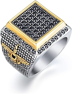 Stainless steel ring for men Temiko vafahar ahura mazda symbol of Iran Persian jewelry zari.. DIAYTAR NIGERIA puts thousands of products at your fingertips with affordable prices and delivery within a week.