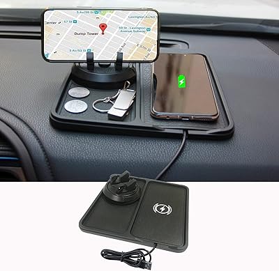 Car wireless charger universal non -slip phone carpets for rotation.. Experience the satisfaction of affordable shopping with DIAYTAR NIGERIA's nationwide 5-8 day delivery.