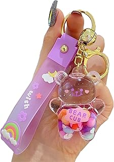 Kawaii liquid bear keychain, cute teddy bears for bags, bracelet, keychain for women and girls.. Experience DIAYTAR NIGERIA, where extensive product variety meets pocket-friendly prices and reliable delivery.