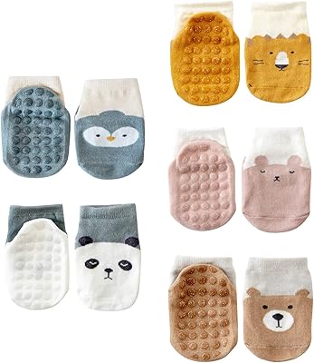 Non -slip children for children 5 pairs of comfortable and breathable socks.. Shop with purpose at DIAYTAR NIGERIA, where your money goes further and delivery is always prompt.