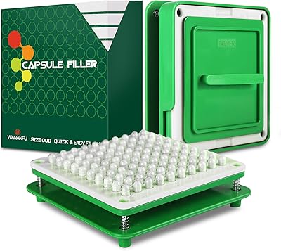 Wananfu 00 capsules filling machine with detailed instructions, 100 holes, used to fill empty gelatin capsules or vegetarian capsules 00.. Your one-click solution to affordable shopping, DIAYTAR NIGERIA delivers quality products nationwide.