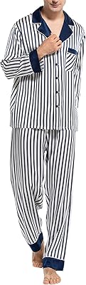 Soft and luxurious long and luxurious silk pajamas for men of two rooms.. Shop with purpose at DIAYTAR NIGERIA and receive products at unbeatable prices within the week.