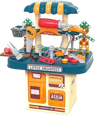 Sgtt Pro 246 Pieces Tool bench set for young children for boys and girls from 3 to 4 years old, 2 in 1 construction established for children with construction blocks, electric drill, stem construction puzzles, workshop gifts.. Shop without boundaries at DIAYTAR NIGERIA, offering extensive variety at prices you'll appreciate.
