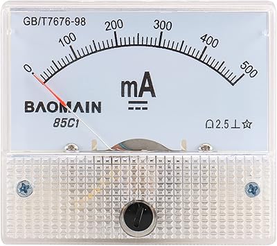 Baumin analog ammeter 85C1 DC 0-500MA micro-flares current meter panel.. DIAYTAR NIGERIA makes quality accessible with our affordable prices and dependable delivery service.