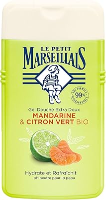 Extra soft shower gel Le Petit Marseille, Mandarin and organic lemon, 250 ml.. DIAYTAR NIGERIA brings the marketplace home to you with affordable prices and delivery in 5-8 days.