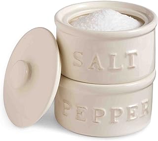 Mud Pie Cannabis Salt and Pepper, broken white, 6 "x 3.5".. DIAYTAR NIGERIA combines affordability with convenience, delivering your purchases within 5-8 days.