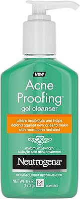 Daily anti-bout neutrogena cleaner gel with salicylic acid acid treatment, oil-free anti-acne face cleaner, 177 ml.. DIAYTAR NIGERIA: Where every purchase is affordable and delivery is always within a week.