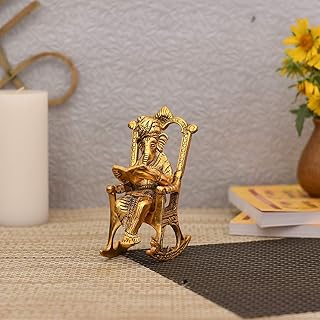 Lord Ganesha reading Indian Gifts in Metal Selectable Ramayana Stat.. Discover the convenience of DIAYTAR NIGERIA's vast e-commerce platform with delivery in just 5-8 days.
