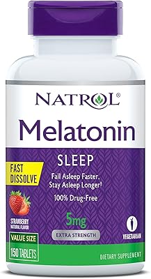 Netrol quickly dissolution melatonin tablets help you fall asleep more quickly and stay asleep longer, easy to take, dissolve in your mouth and strengthen the immune system, with a strawberry taste, 5 mg, 150 pieces.. DIAYTAR NIGERIA: Connecting Nigerians with affordable products delivered promptly nationwide.