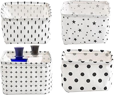 Cupboard baskets, 4 rooms, fabric storage bins with iron frame with handles | foldable rectangular storage bins for the organization of toys and clothes.. Affordable choices, delivered fast — that's the DIAYTAR Nigeria promise.