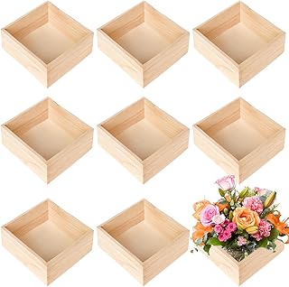 Unfinished wooden box, small rustic square wooden box 7 "x 7", craft storage box, interior decoration, art collects, desk decoration, succulent plant pot, drawer, craftsmanship.. DIAYTAR NIGERIA: Bringing the marketplace to every Nigerian with affordable prices and quick delivery.