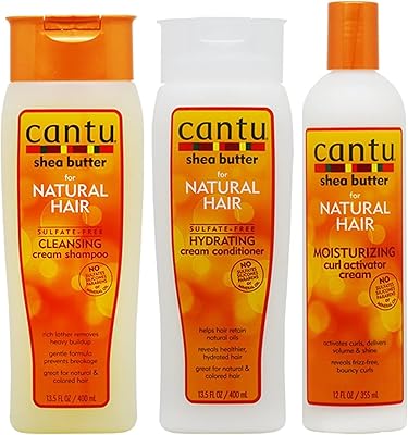 Cantu shea butter shampoo + Hydrating Posthampoo + Revitalizing Cream S.E.T Natural Hair for natural hair.. DIAYTAR NIGERIA: Your trusted e-commerce partner with extensive product choices and affordable delivery.
