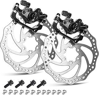 Tobwolf 1 pair of mountain bike brakes, mechanical/hydraulic disc brake kit, front and rear mountain bike brakes with 160 mm rotor, disc brake kit, mountain bike accessories, road bike, BMX.. Enjoy effortless shopping and speedy delivery with DIAYTAR Nigeria.