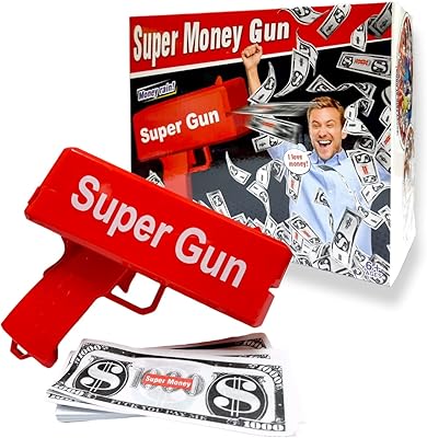 Party Time - Super Gun Money Gun Toy 100 pieces of false money, false silver pistol for holidays, birthdays and club gifts for children and adults.. Discover the perfect balance of selection and value with DIAYTAR NIGERIA's nationwide delivery service.