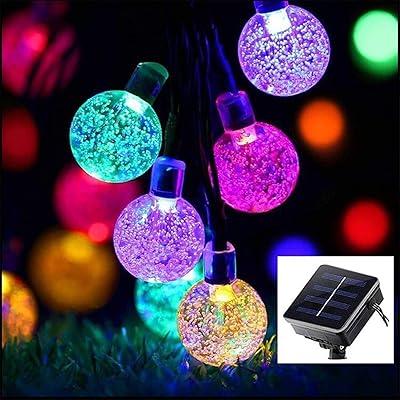 Garden solar lights, 50 LED lights, 9.5 m waterproof crystal lights for the house, the garden, the patio, the holiday decoration (50 multicolored balls).. Discover why millions choose DIAYTAR for affordable online shopping with delivery in just 5-8 days.