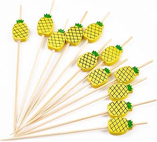 Putuo 100 pieces of 4.7 inches of toothpicks in bamboo made by hand in yellow pineapple.. DIAYTAR NIGERIA delivers happiness in 5-8 days with our affordable and diverse product range.