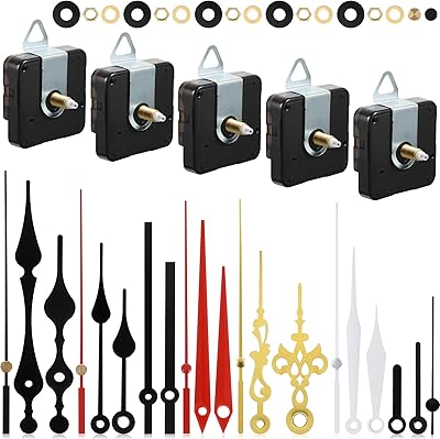 Kit Movement of Movement of DIY quartz 5 -piece of watch supplied by replacement battery with 7 different hands of hands for DIY watch repair (0.7 inch).. DIAYTAR NIGERIA revolutionizes online shopping with competitive prices and reliable 5-8 day delivery.