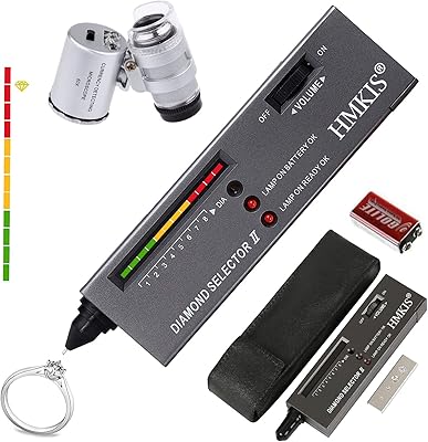 HMKIS diamond tester pen, diamond tester for HD jewelry + mini zoom led 60x, professional diamond locker for beginners and experts, thermal conductimeter.. DIAYTAR NIGERIA delivers affordability and convenience with every purchase, shipped within the week.