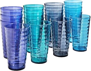 Splash 18 oz plastic cups | Economic set of 16 in 4 coastal colors.. Discover a world of affordable shopping with DIAYTAR NIGERIA's vast marketplace delivered to you in days.