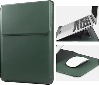 Hoyixi 14 inch leather cover for laptop with compatible support with MacBook Pro 14 2021/Asus Vivobook 14/HP Pavilion X360/Lenovo Ideapad 14/Dell Lenovo HP Asus Acer Huawei Matebook 14 '' PC, green.. Your complete shopping solution, DIAYTAR NIGERIA delivers variety and value within the week.