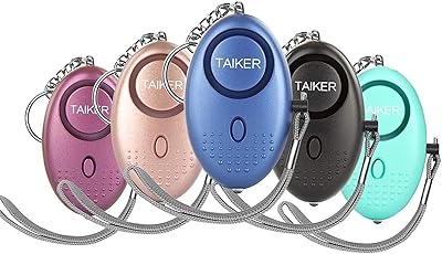 Personal alarm clock, 5 pieces of emergency alarm key 140dB with LED light for women and children.. Shop from our extensive catalog at DIAYTAR NIGERIA and enjoy doorstep delivery in just 5-8 days.