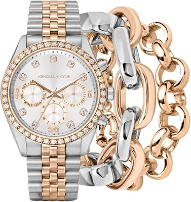Kindle + Kylie analog watch for women, quartz movement and matching bracelets, gold, medium.. From daily deals to exclusive products — DIAYTAR Nigeria has you covered.