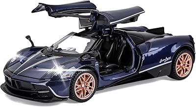 Collecting car model in alloy molded under pressure Pagani Huayra Dynastia 1:32, car toy to shoot for children boys and girls (blue).. DIAYTAR NIGERIA: Revolutionizing how Nigerians shop with affordable prices and prompt delivery services.