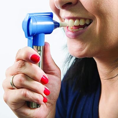Holizon dental cleaning kit - Polishing of teeth - Blanchon and stain removal with 5 rubber cups and LED light - dental cleaner for unisex/children/house (blue + silver, ABS, set of 1).. DIAYTAR NIGERIA: Bringing affordable shopping solutions with a diverse product catalog delivered nationwide.