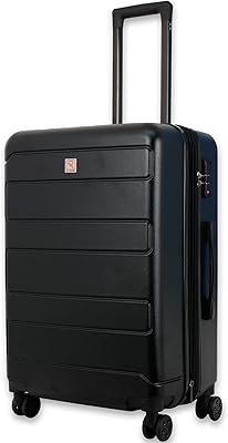 28 -inch ABS and polycarbonate suitcase, light and rigid travel luggage trolley of the line series with storage capacity of 121 l, 4 swivel wheels and tsa lock, black.. Be part of Nigeria’s most trusted online shopping experience — DIAYTAR Nigeria.