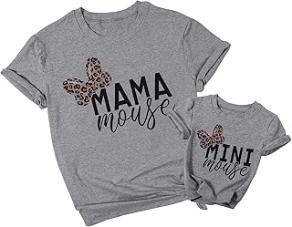 Mama Minnie Leopard Print Love Heart Shirt Set of matching clothes for mother.. Discover why millions choose DIAYTAR for affordable online shopping with delivery in just 5-8 days.