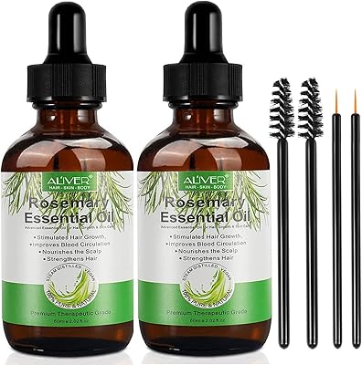 Package of 2 essential oils of rosemary, hair growth oil with rosemary for the treatment of hair regrowth, improves the circulation of scalp, hair growth serum for men and women.. Your everyday shopping destination, DIAYTAR NIGERIA offers unbeatable value with quick delivery times.