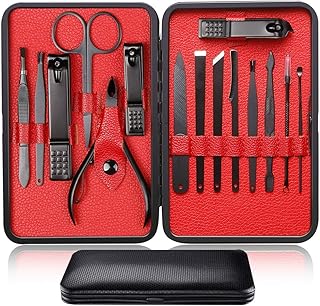 AUTRETTI Set of 15 black professional swapping, chisels for ears, pliers, scissors, eyebrow lime, gift for men and women (black set of 15 pieces).. DIAYTAR NIGERIA delivers on our promise of extensive selection and budget-friendly nationwide shipping.