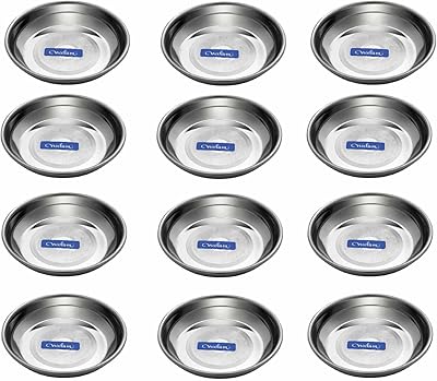 Halwa Diamond Neelam plate in stainless steel 6, 22 g, 4.8 ", silver, lot of 12.. DIAYTAR NIGERIA: Where every Nigerian finds what they need at prices they can afford, delivered promptly.