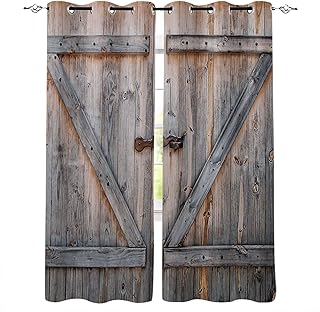 Occulting curtains with thermal insulation firm Western vintage for bedroom.. DIAYTAR NIGERIA makes luxury accessible with our affordable prices and dependable delivery service.