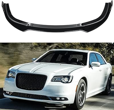For Chrysler 300 SRT8 2012 ~ 2014, protective lip cover of car before car, shiny black.. DIAYTAR NIGERIA stands as your affordable shopping ally with nationwide delivery in just 5-8 days.