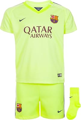 Third barcelona kit for boys 2014 2015 6-9 mon lemon green, lemon green, 6-9 my.. Fast delivery is our promise — DIAYTAR Nigeria keeps it real.