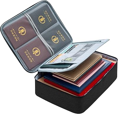 Wesocki file storage bag and documents, black waterproof file storage bag, portable multilayer zipper for important files, passports and certificates.. DIAYTAR NIGERIA: Your partner in affordable online retail with reliable shipping across Nigeria.
