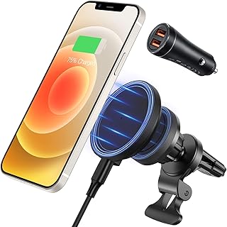 ESR Halolock Shift wireless car charger, compatible with the Magsafe car charger, removable fast charger, compatible with the iPhone 13/14/12 series without case or magnetic case, with 36 W car adapter.. Your complete shopping solution, DIAYTAR NIGERIA offers extensive choice with competitive prices and delivery.