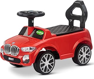 Baby Magnus pushing car toy with horn button, high back for storage, children's pushing car | Large children's car | Children's car from 1 to 3 years old for boys and girls (red).. Your everyday shopping companion, DIAYTAR NIGERIA offers unbeatable value with nationwide delivery.