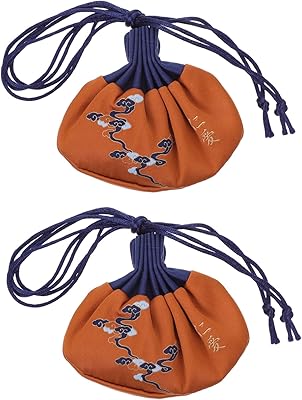 Sherchpry 2 pieces Chinese jewelry bag in silk brocade, blessing bags, lavender sachets, women's wallets, handbag organizer, storage bags for clothing, sachets for mini mini.. Get more, save more — only on DIAYTAR Nigeria.