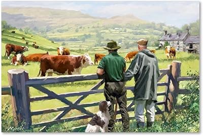 Hereford cattle by The Macneil Studio, 16 x 24 inch wall canvas.. Unlock access to a wide range of products with DIAYTAR NIGERIA's affordable e-commerce platform.