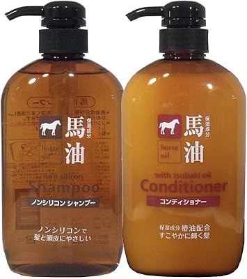 Shampoo and after-shampoo with Fat Horse horse oil from Kumano 600 ml, AF27 collection.. DIAYTAR NIGERIA: Where quality meets accessibility with affordable prices and prompt shipping.
