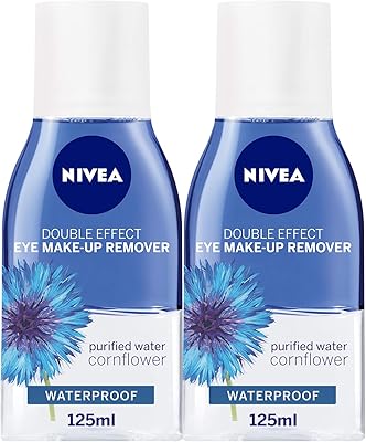 Nivea Double Action Eye Removal to protect sensitive eyelashes, 2 x 125 ml.. DIAYTAR NIGERIA: Connecting Nigerians with their needs through our affordable and diverse marketplace.