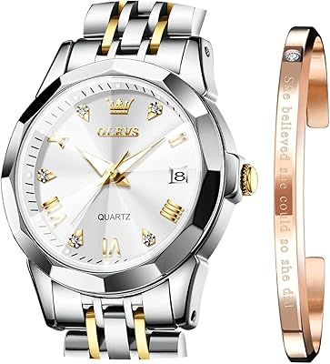 Watch for women with Roman numerals, stainless steel encrusted with diamonds, waterproof, metallic silver design, extendable date.. DIAYTAR NIGERIA: Where value shopping meets reliable 5-8 day delivery across the nation.